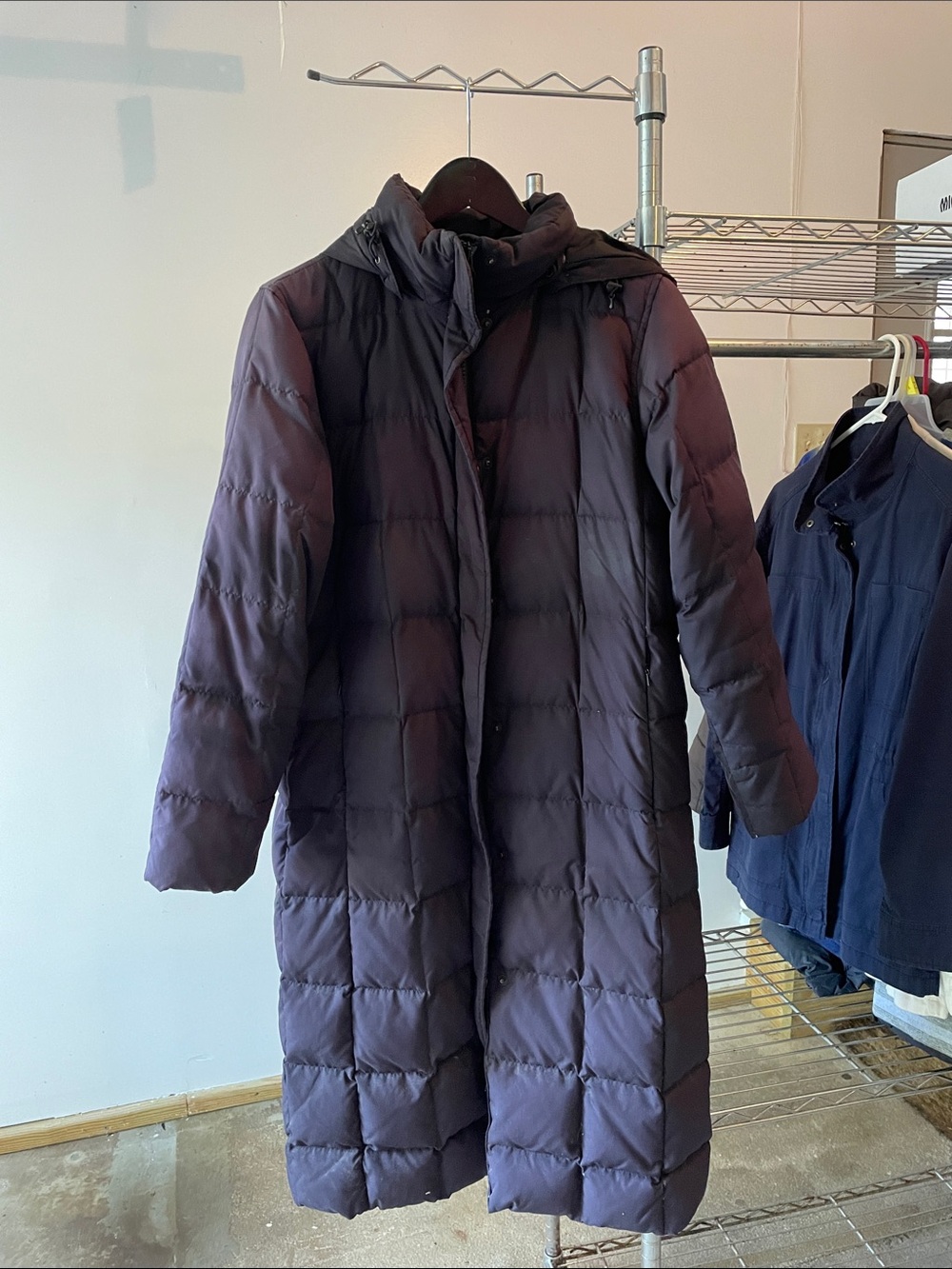 Lands' End Long Hooded Puffer Coat